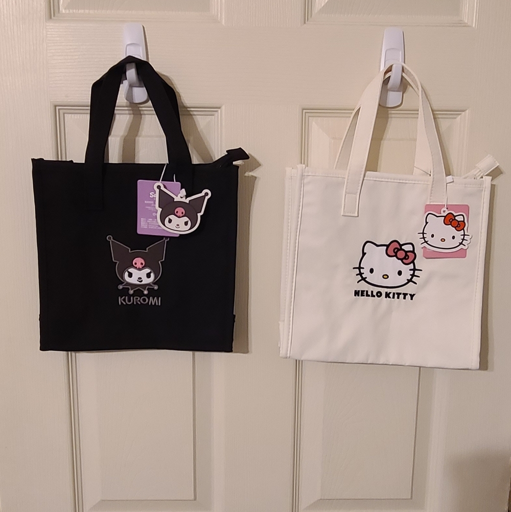 Hello Kitty and Kuromi Tote Bag Set